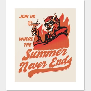 Where the Summer never ends - White Posters and Art